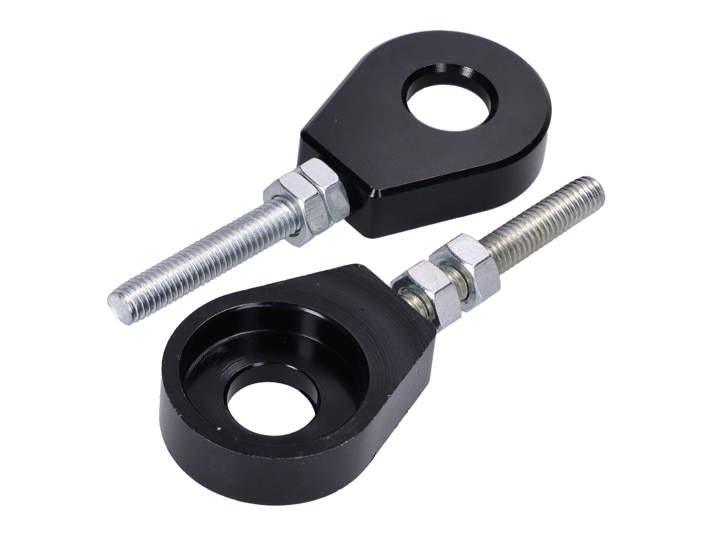 Grandinės įtempimo komplektas juodai anoduotas aliuminis 12mm