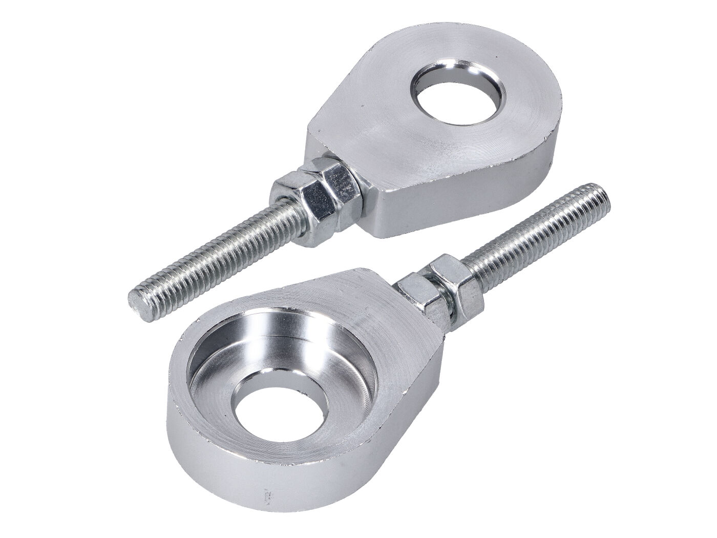 grandinės įtempimo komplektas aliuminio sidabro anoduotas 12mm