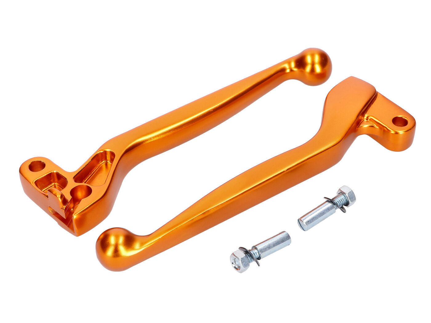 sankabos ir stabdžių svirties komplektas ALU anoduotas auksinis Simson S50, S51, S53, S70, S83, SR50, SR80