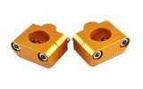 Vairo spaustukai / laikikliai d 28,6 mm doplerio aliuminio aukso spalvos