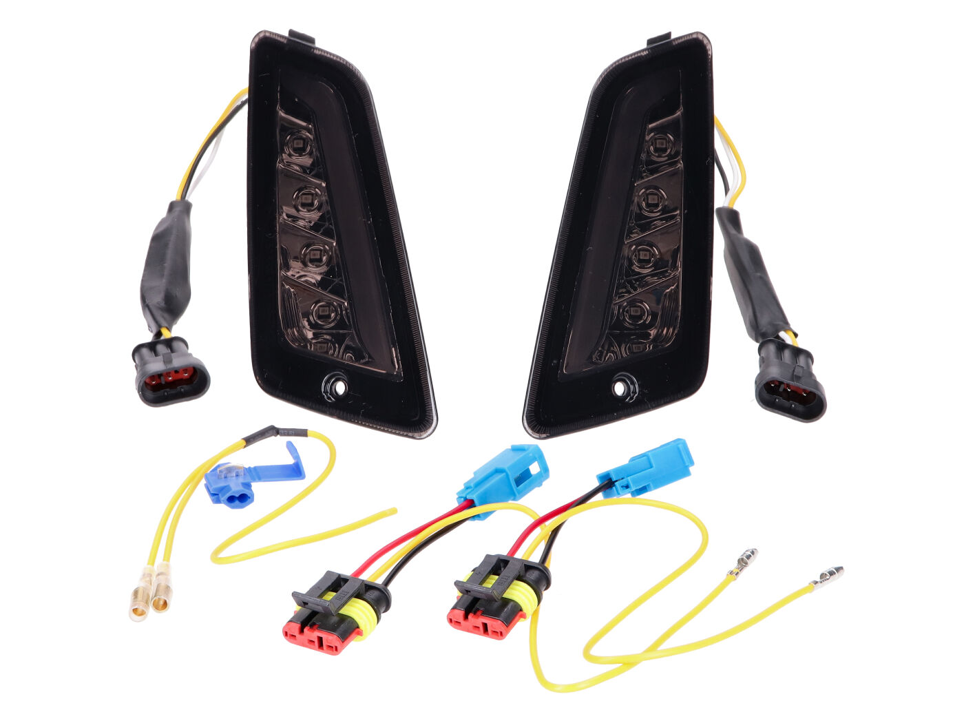 Posūkių komplektas priekyje LED dūminis tamsintas Vespa GT, GTL, GTV, GTS 125-300