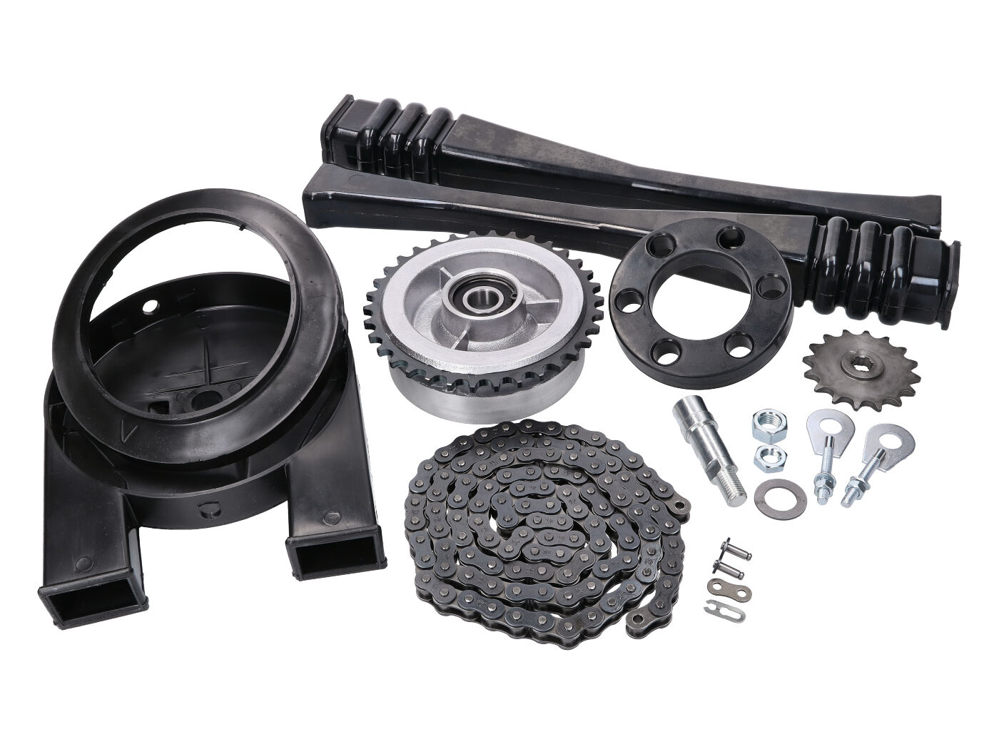 14 dalių grandinės pavaros komplektas, skirtas Simson KR50 Schwalbe, SR4-1