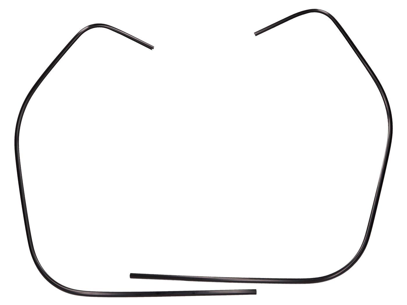 kojų skydo krašto apdaila, karoliukų komplektas Moto Nostra kojų skydas 1460 mm juodas, skirtas Vespa GTS 125, GTS HPE 300, GTS Super 125, GTS Super HPE 300, GTV HPE 300