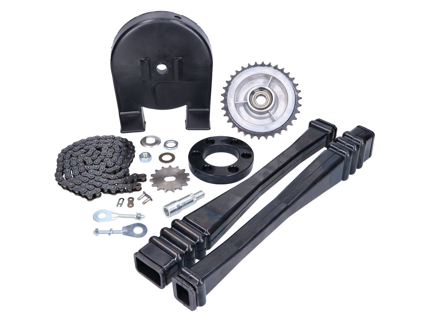 14 dalių grandinės pavaros komplektas, skirtas Simson KR51/2 Schwalbe