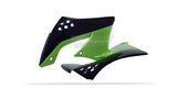 Šoniniai skydai priekyje Polisport originali spalva juoda / žalia Kawasaki KXF 450