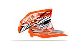 Šoniniai skydai priekyje Polisport oranžinė integruota apdaila KTM EXC / EXC-F SX 65