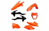 Plastikinis komplektas Polisport Enduro oranžinė juoda KTM EXC / EXC-F 2017-2019