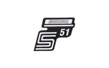 Lipdukas S51 Enduro sidabrinis Simson