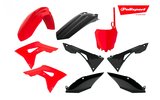 Plastikinis komplektas Polisport raudona / juoda Honda CRF250 / 450R 2017-2021