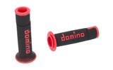 Rankenos Domino A450 On-Road Racing juodos / raudonos (atvirais galais)