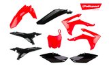 Plastikinis komplektas Polisport raudona / juoda Honda CRF250 / 450R 2013-2017 m.