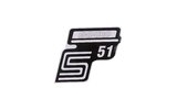 Lipdukas S51 Enduro baltas Simson