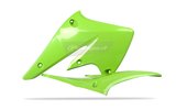 Priekinės šoninės plokštės Polisport žalia Kawasaki KXF 250 2004-2005