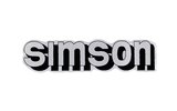 Lipdukas bako sidabrinis / juodas Simson