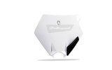 Priekinis numerio ženklas Polisport baltas KTM SX 85 2004-2012m