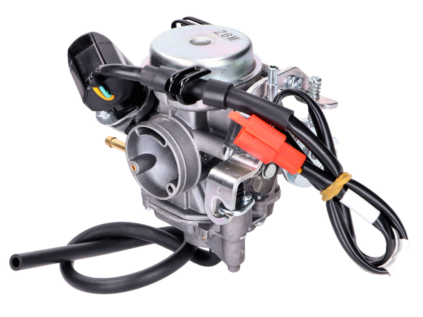 karbiuratorius Dellorto 18mm TK SVB18, skirtas Peugeot Speedfight 4, Ludix, Vivacity 3, SYM Symphony 50cc 4 taktų Euro4 25km/h 45km/h 2018-2020 m.