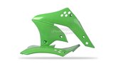 Priekinės šoninės plokštės Polisport žalia Kawasaki KXF 250 2006-2008 m.