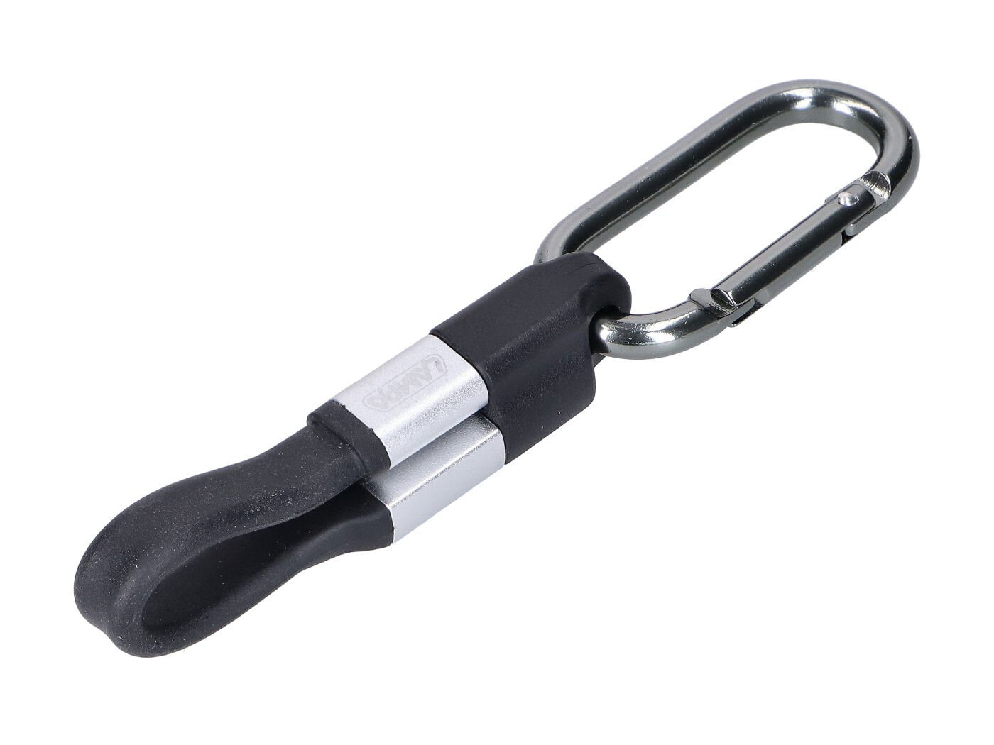 įkrovimo laido raktų pakabukas 10cm USB prie Lightning jungtis