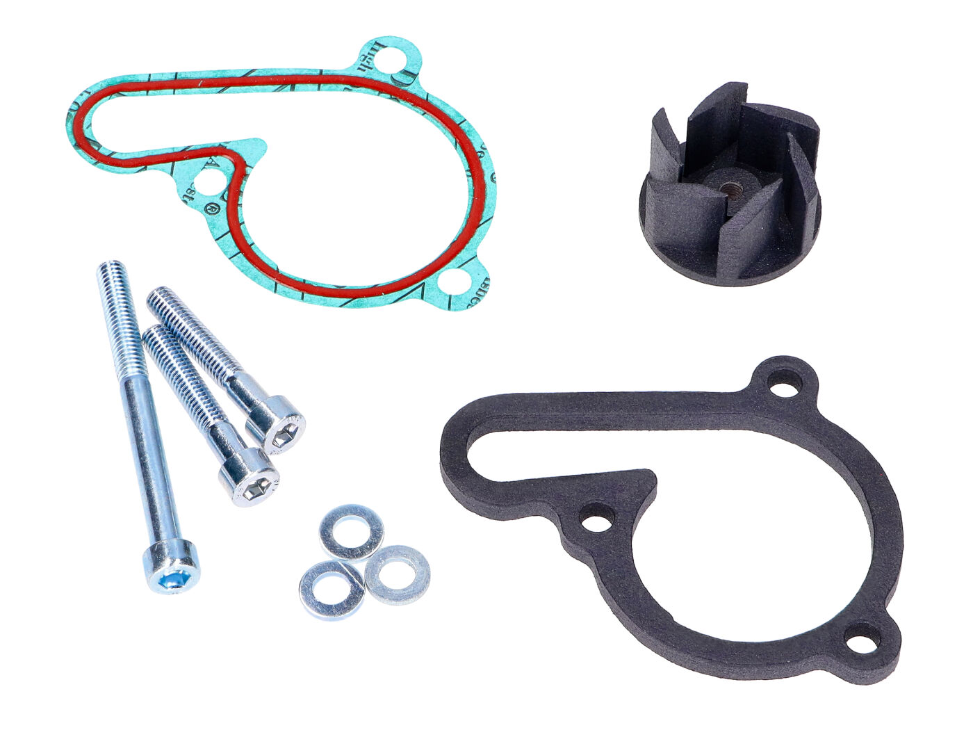 Aušinimo pompa Racing 3D PA12 + anglis 50% didesnis srautas Derbi D50B0