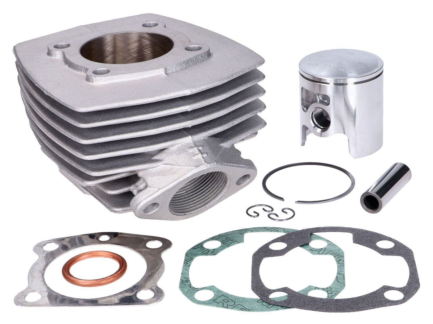 Cilindro komplektas Parmakit 70cc, 46mm, skirtas Peugeot mopedui 103-105, RCX AC 50 2T, SPX, GL10, Fox, Honda Wallaroo, PK50