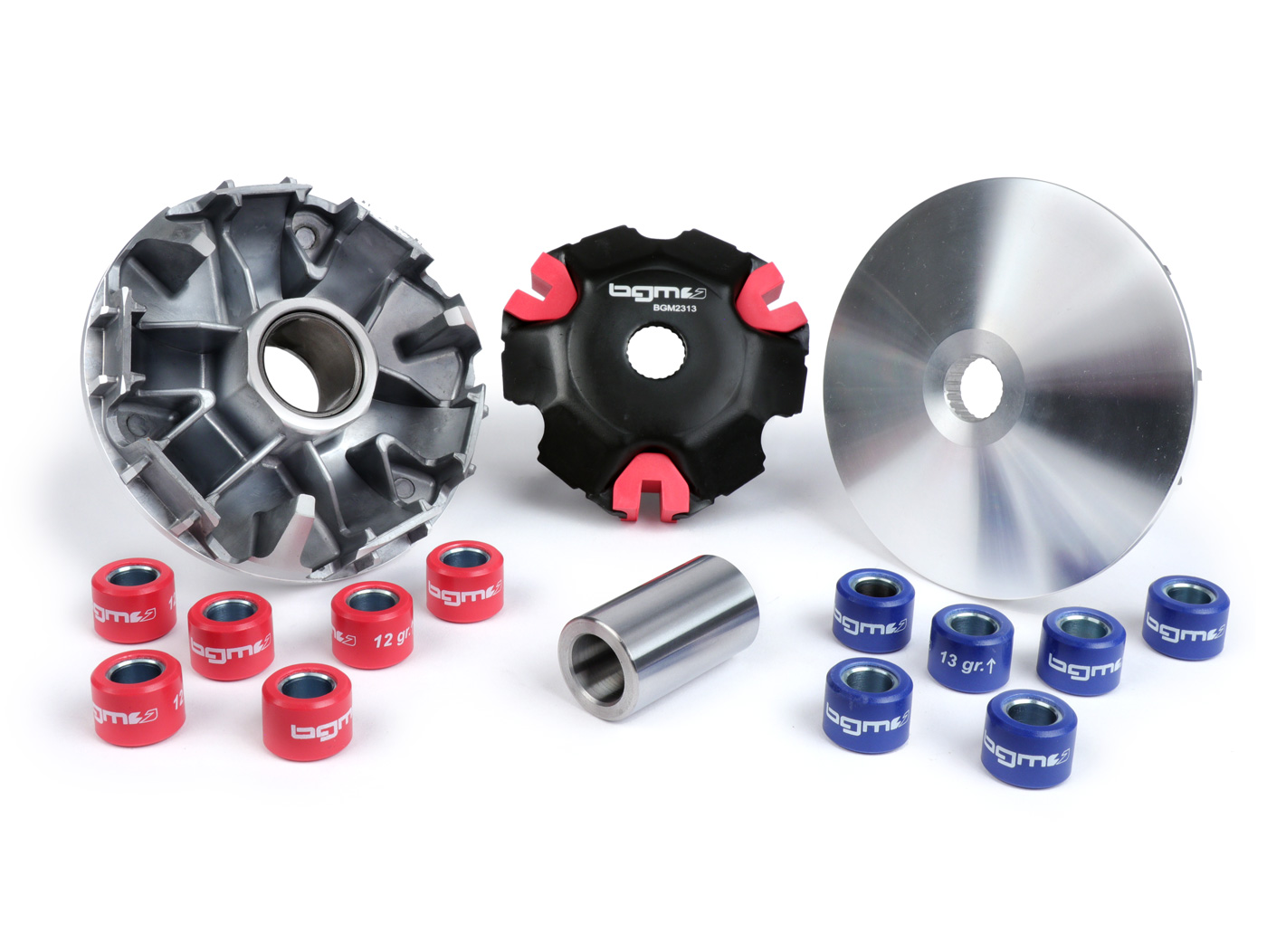 Variatorių komplektas -BGM PRO, Piaggio I-Get AC- Vespa Primavera 125 (ZAPM81100, ZAPM81101, ZAPMA1100, ZAPMA1101, ZAPMD1100), Vespa Sprint 125 (ZAPM81300, ZAPM8) ZAPMA1301, ZAPMD1101), Piaggio Liberty 125 (RP8M89100, RP8MA4100, RP8MD4100, ZAPMA610