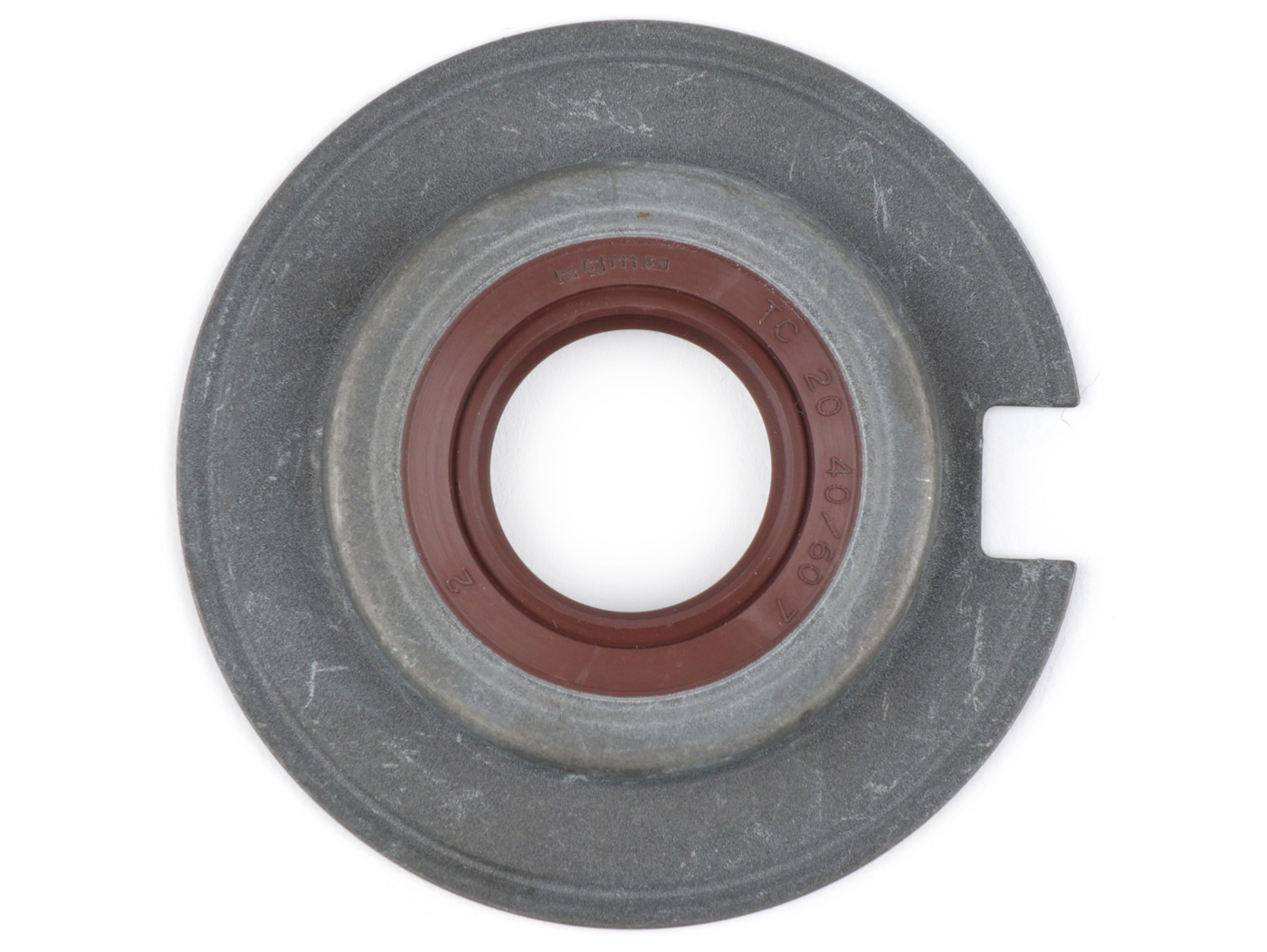 Riebokšlis SB 20x40/60x7mm -BGM PRO FKM/Viton® (atsparus E10/etanoliui)- naudojamas alkūninio veleno smagračio šone Vespa Largeframe (-1976) Sprint, Super, TS, GT125, GTR125, VNA, VBB, VBA, me (papildomai alkūninio veleno pavaros pusė) VM, VN, VL, GS150 / GS3
