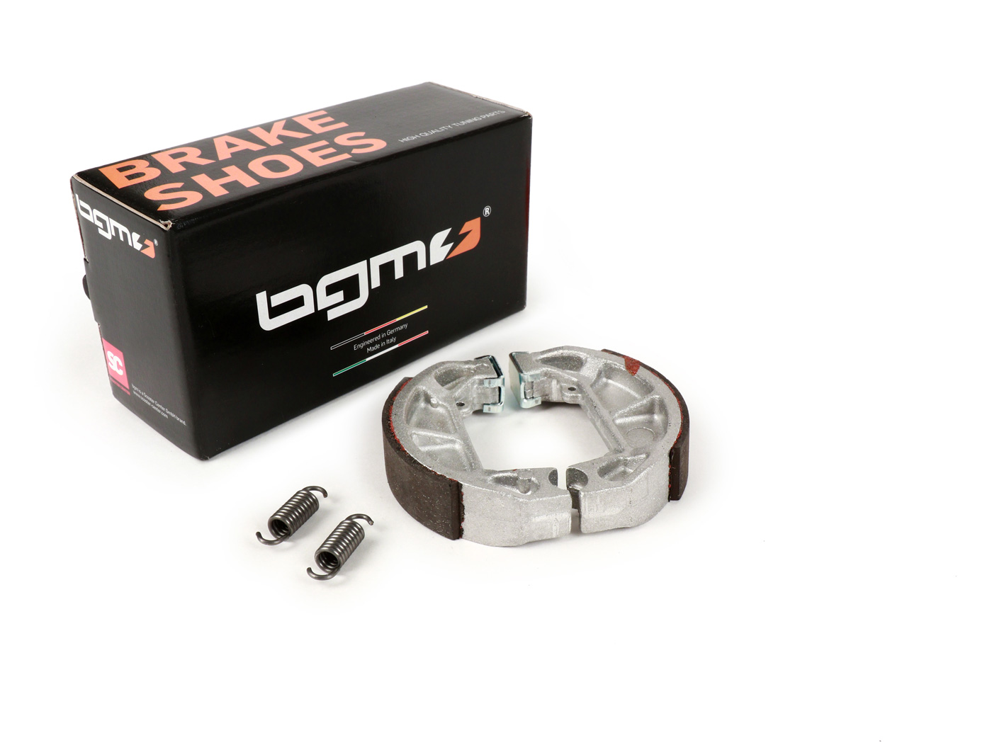 Stabdžių trinkelių pora su grioveliu inkaro kaištyje -BGM PRO Ø=100x20mm- PIAGGIO NRG 50cc 1994-1998 (r), NRG Extreme AC 50cc 1999 (r), NTT 50cc 1995 (r), Quartz 50cc (r),1992 Sfera 50cc 1990-1996 (r), Sfera 80cc 1990-1994 (r), Zip 50cc 1992 (r), GILERA Stor