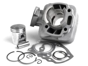 Cilindro komplektas -BGM ORIGINALUS 50 cc aliuminis- Peugeot AC (vertikalus) - SPEEDFIGHT1 50 cc AC, SPEEDFIGHT2 50 cc AC, TKR50, TREKKER50, VIVACITY50, ELYSEO50, SQUAB50, SVZERNISH50,,,0 LOOXOR50, SPEEDAKE