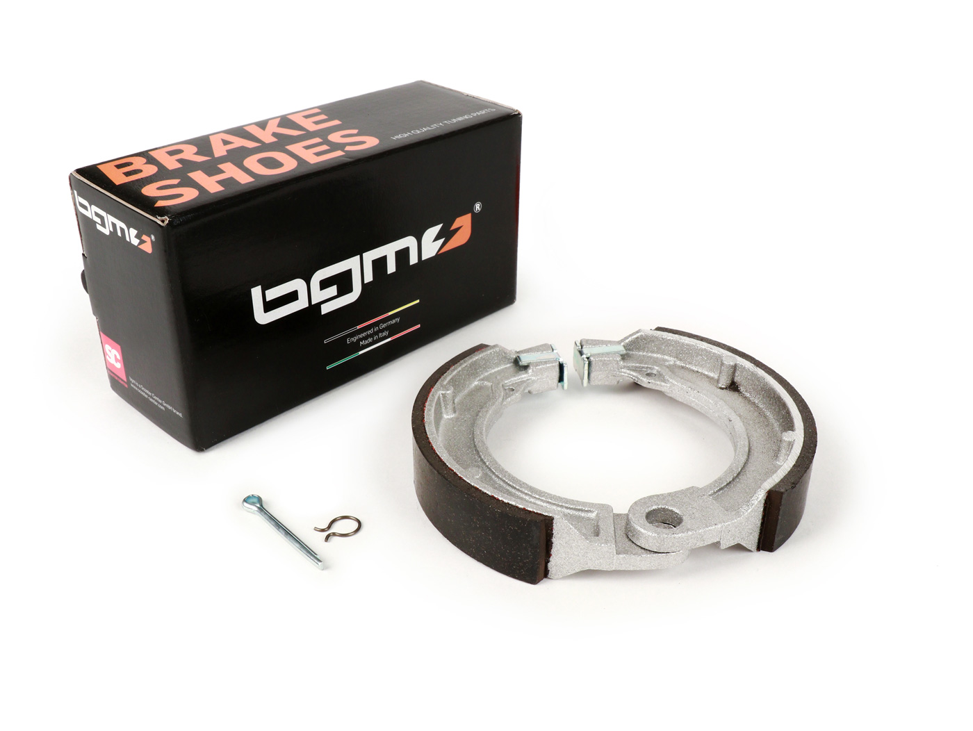 Stabdžių kaladėlės -BGM PRO Ø=127x23 mm- Vespa 8" galinis, 1 inkarinis kaištis, Vespa Wideframe V1T-V15T (r), V30T-V33T (r), VM (r), VN (r), VL (r), VB (r), VNA1T-VNA2T (r), VNB1T-VNB3T (r), VBA1T (r), VBB1T (r)