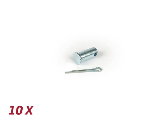 Smeigtuko kaiščio Ø=5,4x11mm + įtvaras, galinis stabdys -BGM ORIGINALUS- Vespa V50, 50N, PV125, ET3, PK S, PK XL1, PK XL2, ETS, VNA, VNB, VBA, VBB, Super, GL, GT, GTR , TS, sprintas, GS, SS, ralis, PX - 10 vnt