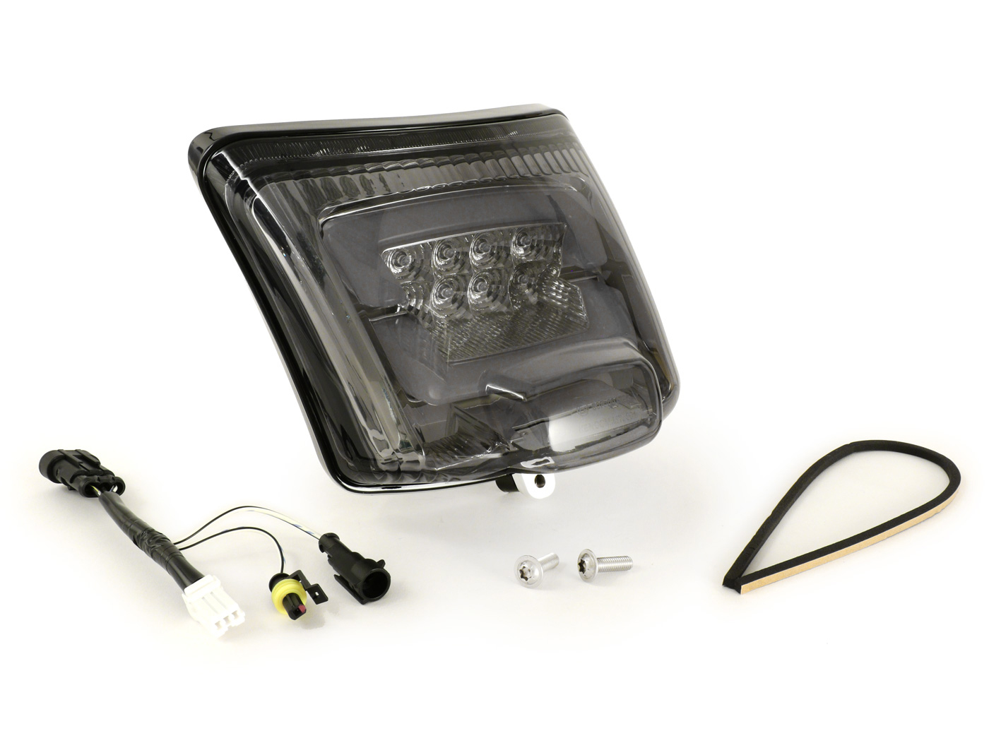 Galinis žibintas įsk. rėmas -MOTO NOSTRA, LED Â´BoulderÂ´- Vespa GTS (2019-) GTS125 iGet, GTS300 HPE, GTS SUPER 125/300 HPE, GTS SUPERSPORT 125/300, GTS SUPERTECH 125/300 F/300 juodas shinyPE