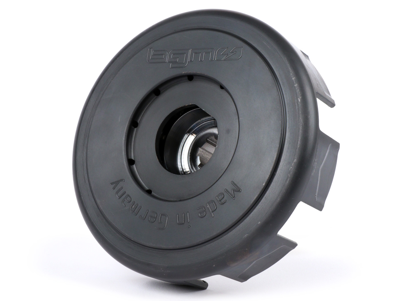 Sankabos voras įsk. stebulė (tipas su alkūninio veleno pavara Pinasco 250/251) -BGM Superstrong 2.0 CNC Ultralube, Vespa Largeframe tipas Cosa2/FL, CNC, 10 spyruoklių - Ø=vidinis=110mm- sankabos frikcinėms plokštėms, tipas Honda (plokštės tipas CR80)