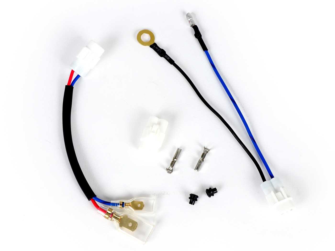Adapterio laidų komplektas CDI -BGM PRO su fiksuotu IDM uždegimo laiku - Ducati blue Vespa PX, PK, Lambretta - naudojamas Polini IDM, Vespatronic, VesPower, Varitronic, Flytech, Parmakit
