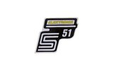 Lipdukas S51 Elektronik geltonas Simson
