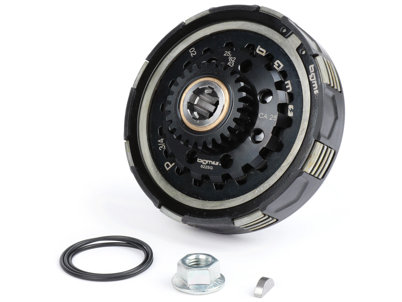 Sankaba -BGM Pro Superstrong 2.0 CR80 Ultralube, Vespa Largeframe Type Cosa2/FL - pirminei pavarai 62/63 dantu (tiesi) - (tipas su dantukais alkūniniam velenui Pinasco 250/251) - 25 dantukai