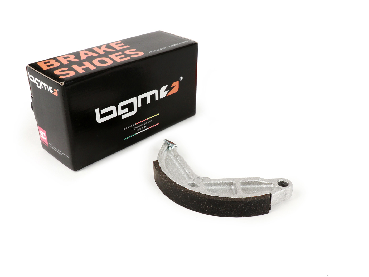 Stabdžių trinkelės BGM PRO Ø=135x16mm, skirtos Piaggio Boss, Boxer, Bravo, CBA, Ciao, Eco, Grillo, Si, Superbravo, Trend, Gilera CBA