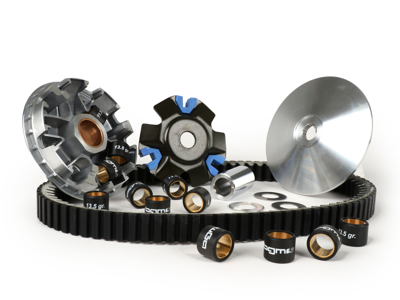 Variatorių komplektas -BGM PRO V2- Piaggio 250-300 ccm Quasar - GTS250, GTS300, GTV300, GTS i.e.Super 300, GTS HPE Touring 300, GTS SuperSport 300, GTS HPE SuperTech H 300, GTS 300, GTS 300, GTS 300