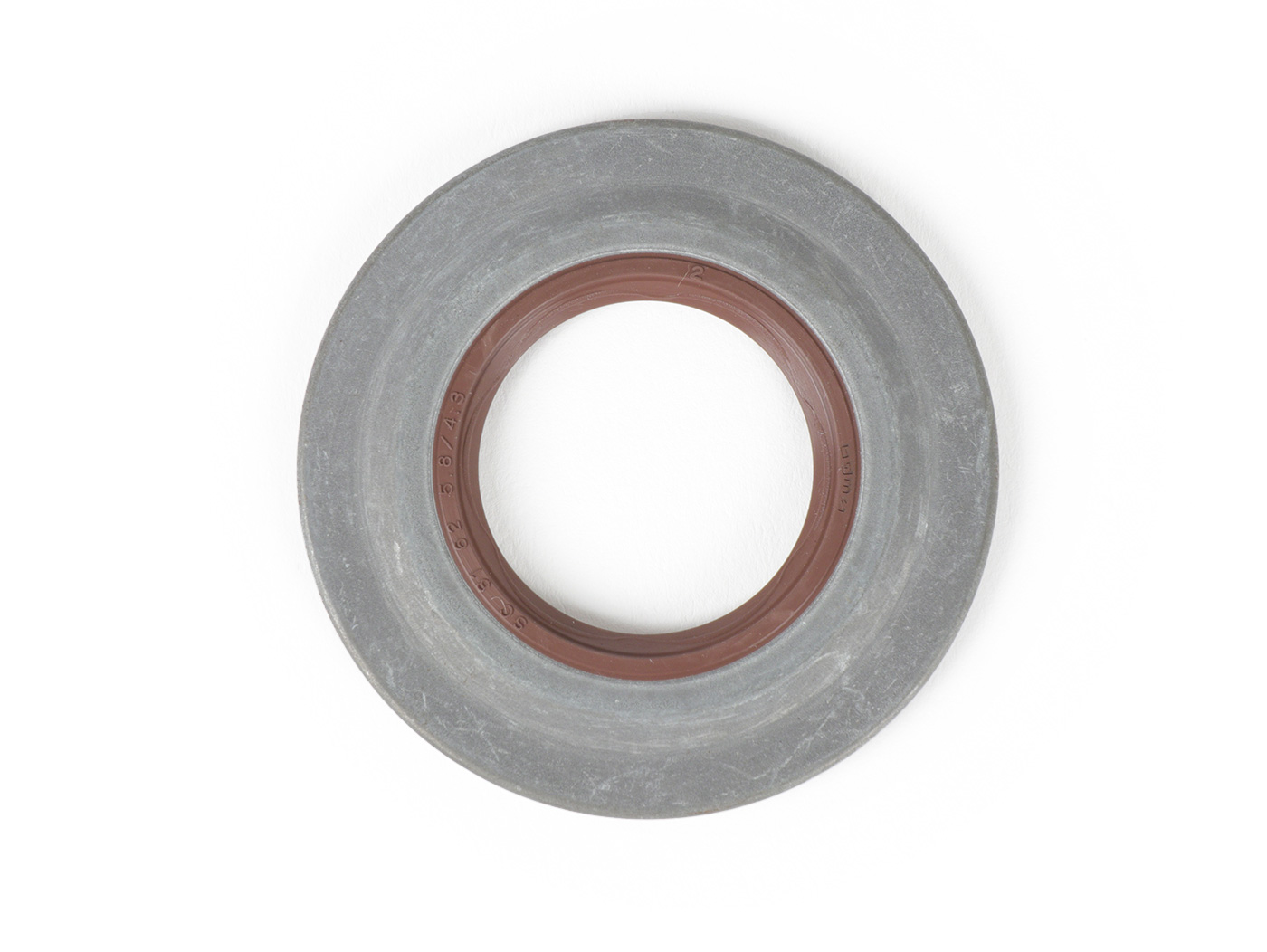 Riebokšlis 31x62,1x5,8/3,5mm -BGM PRO FKM/Viton® (atsparus E10/etanoliui) metalinis, rudas (ypač plokščias alkūninio veleno pavaros pusės Riebokšlis Vespa PX (nuo 1984), T5 125cc, Cosa)