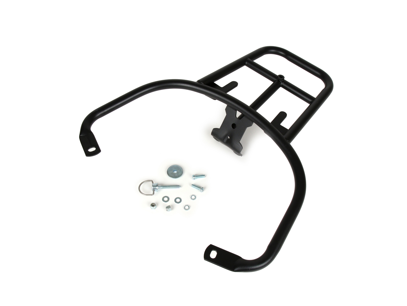 Viršutinio dėklo atrama galinė -MOTO NOSTRA- Vespa LX 50 (2005-), Vespa LX 125 (2005-2011), Vespa S 50 (2007-2011), Vespa S 125 (2007-2011), Vespa S 125- ty 2000 ) - matinė juoda