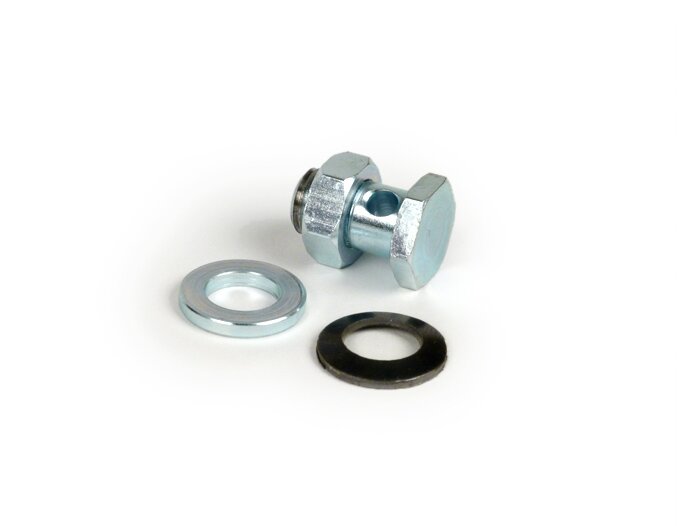 Galinio stabdžio troso spaustukas -BGM ORIGINALUS- Vespa V50, 50N, PV125, ET3, PK S, PK XL1, PK XL2, ETS, VNA, VNB, VBA, VBB, Super, GL, GT, GTR, TS, Sprint, GS, SS, ralis, PX