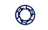 Galinė žvaigždutė 53 dantukai - 428 Doplerio aliuminio CNC mėlyna Sherco Enduro 50
