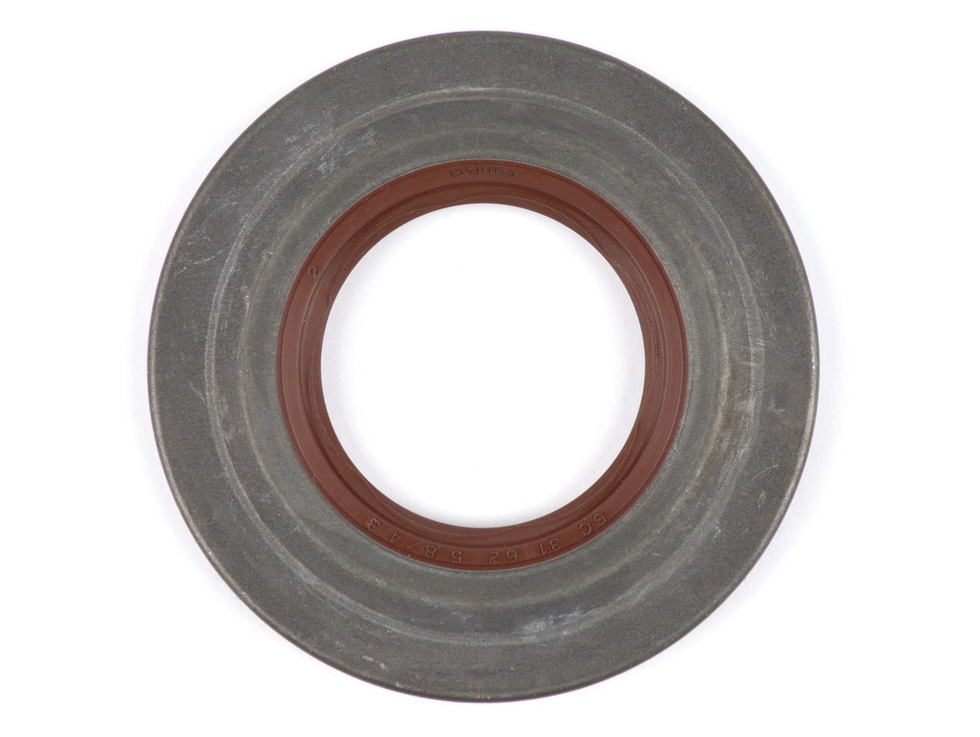 Riebokšlis 31x62,1x5,8/4,3mm -BGM PRO FKM/Viton® (atsparus E10/etanoliui) Metalas, braun (naudojamas alkūninio veleno pavaros pusei Vespa PX (nuo 1984), T5 125cc, Cosa)