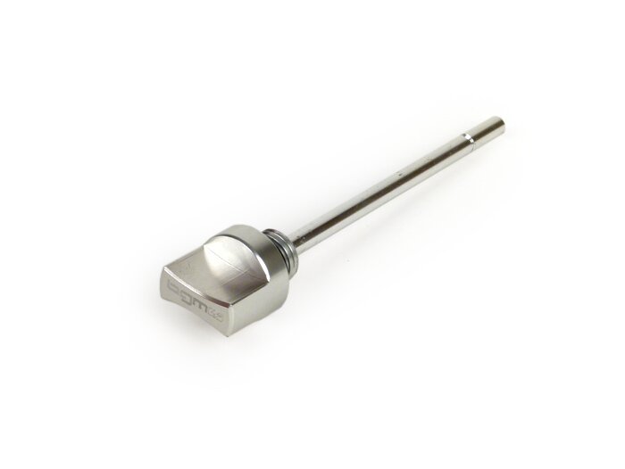 Alyvos pildymo dangtelis su matuokliu -BGM PRO, greičių dėžės alyva- Piaggio Leader/Quasar/HPE - Vespa ET4, LX, LXV, S, GT, GTS, GTV, GTL 125-300cc - anoduotas sidabras
