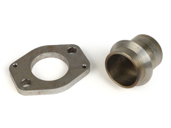 Išmetimo kolektoriaus adapteris -BGM- Vespa T5 125cc (visas išmetimo flanšas / kolektorius PX125 / PX150 išmetimo vamzdžiams T5 varikliams)