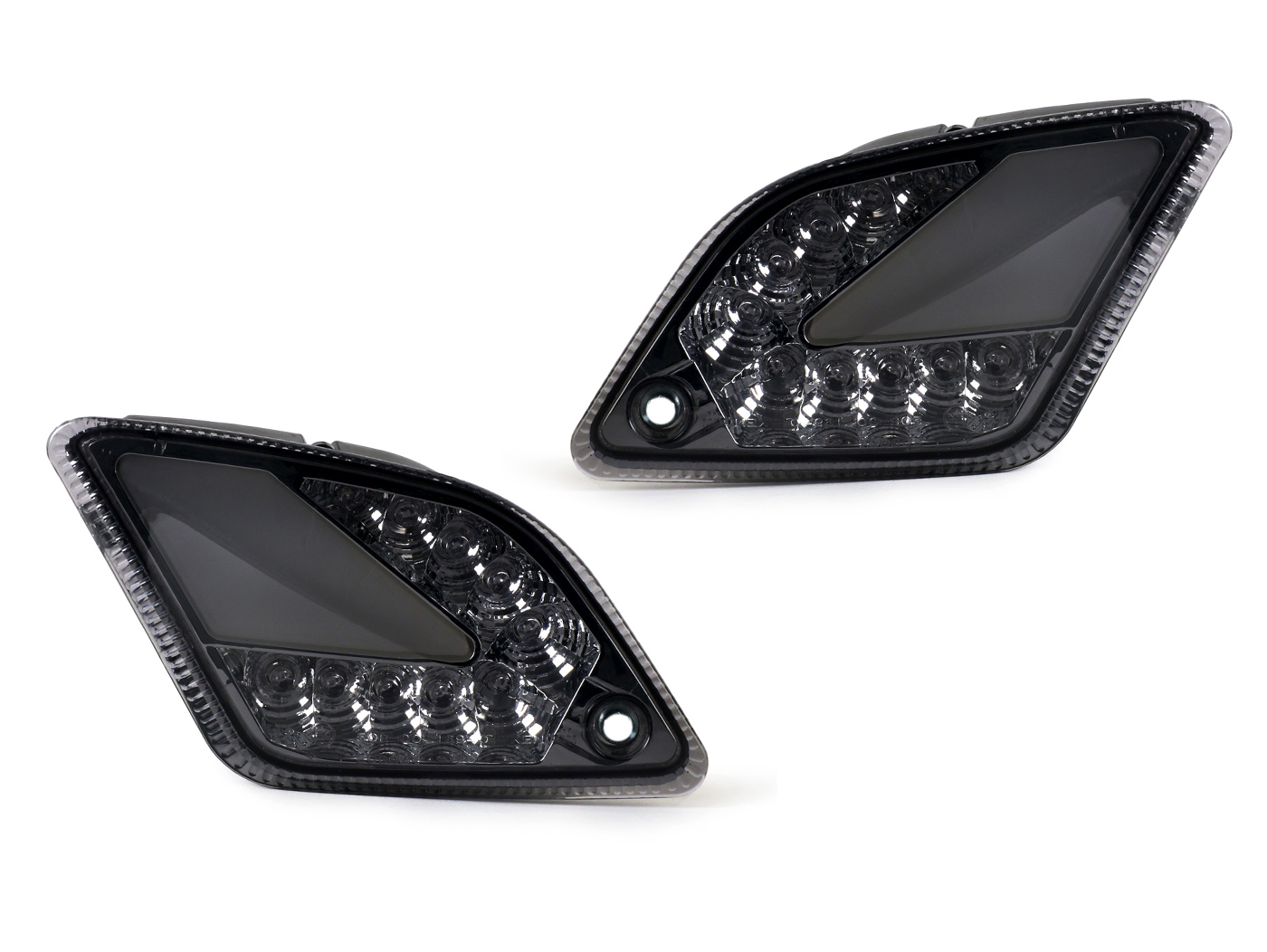 posūkio signalų komplektas galinis Moto Nostra rūkytas juodas Vespa GTS 125-300 HPE 19-