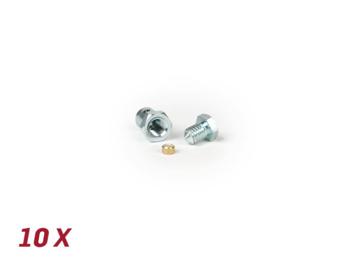 Pavarų komplektas-BGM ORIGINALUS- Ø=6,8x8mm- visi Vespa modeliai (naudojama sankabos trosui/pavarų perjungimo trosui pavarų perjungimo dėžėje) - 10 vnt.