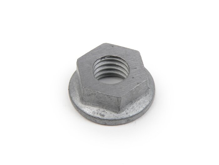 Veržlė M10 x1,50 WS=16 vidutinio aukščio -BGM ORIGINAL- (naudojama kaip sankabos veržlė Vespa pavarų blokui V50, PV125, ET3, PK S, PK XL) - tempiamasis stipris 10