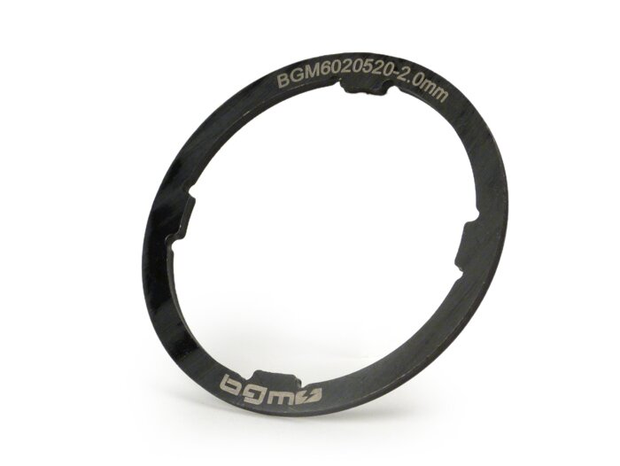 Pavarų dėžės tarpinė -BGM ORIGINALUS - Vespa Largeframe VNA, VNB, VBA, VBB, GL, Sprint, GT, GTR, TS, Rally, PX (-1984) - 2,00 mm (+0,0 / - 0,04 mm)
