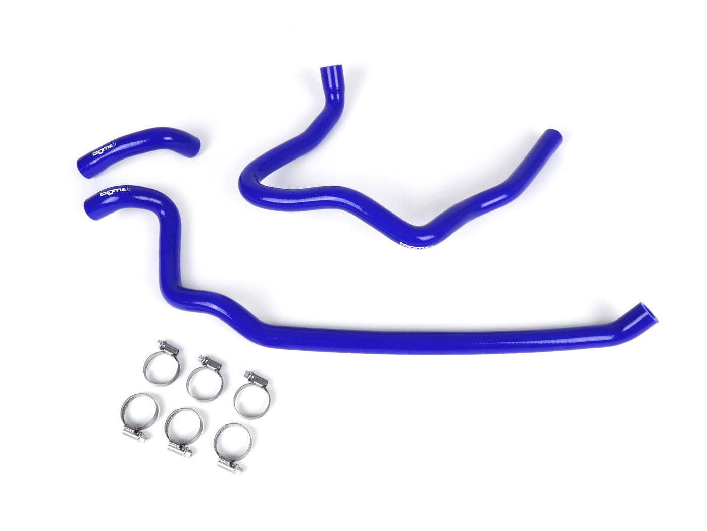 Aušinimo žarnų komplektas -BGM PRO silikoninis 180°C- Vespa GT 125-200, Vespa GTL 125-200, Vespa GTS 125-300, Vespa GTV 125-250 - mėlynas