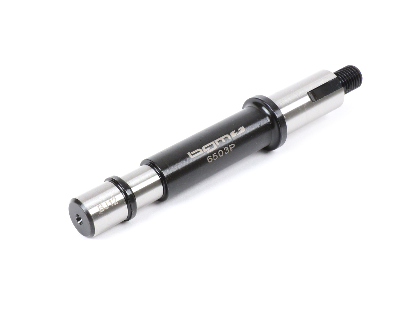 Pavarų bloko velenas -BGM ORIGINALUS- Vespa PX125, PX150, PX200, Cosa, T5 125cc - guolio lizdas: Ø=15mm, įvorė: Ø=13mm, ilgis: 121mm